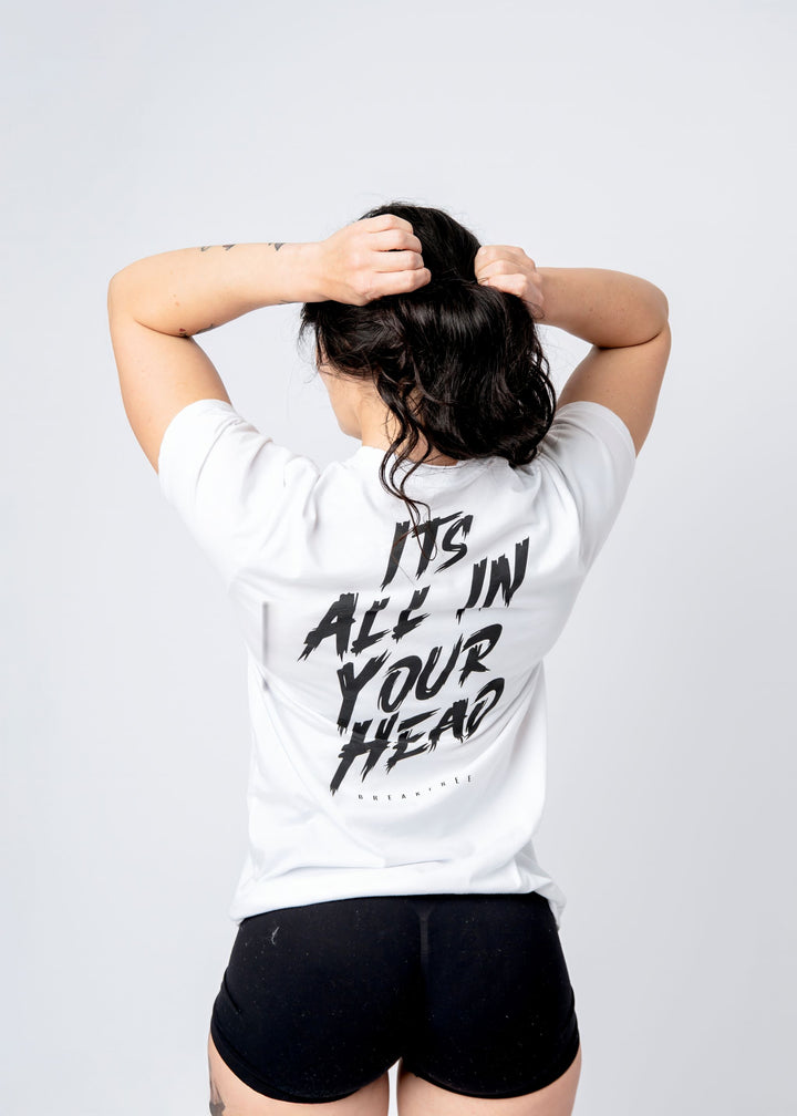 Its All In Your Head back logo/white